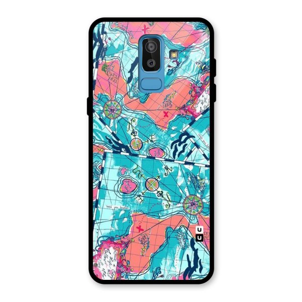 Sea Adventure Glass Back Case for Galaxy J8