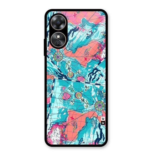 Sea Adventure Glass Back Case for Oppo A17