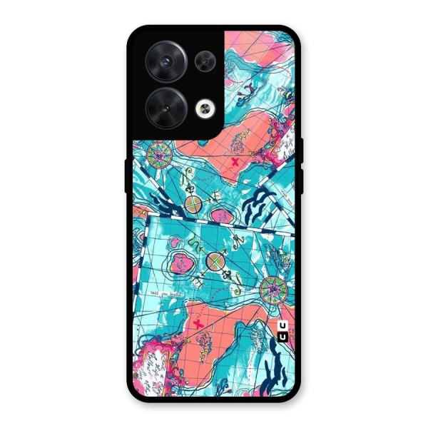 Sea Adventure Glass Back Case for Oppo Reno8 5G