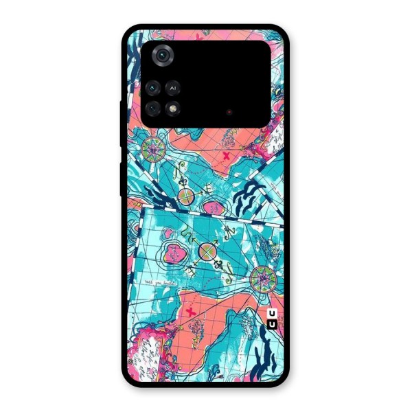 Sea Adventure Glass Back Case for Poco M4 Pro 4G