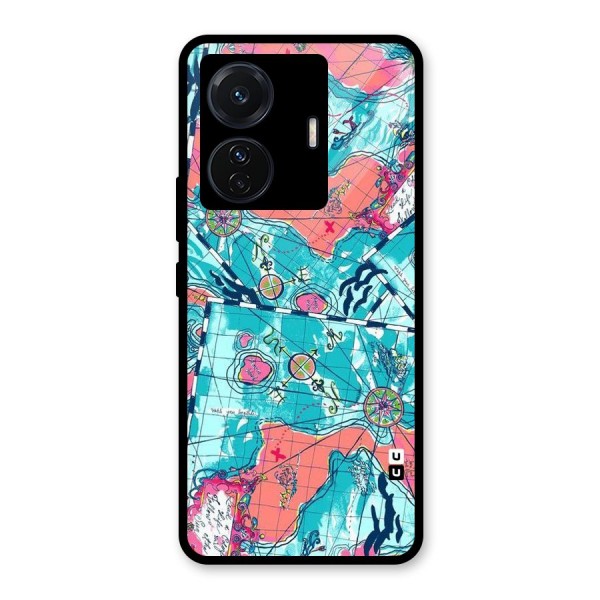 Sea Adventure Glass Back Case for Vivo T1 Pro