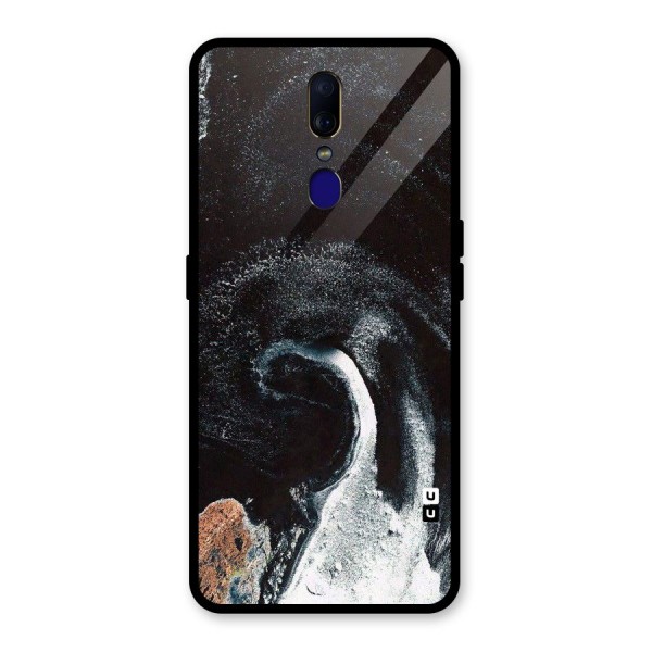 Sea Ice Space Art Glass Back Case for Oppo F11