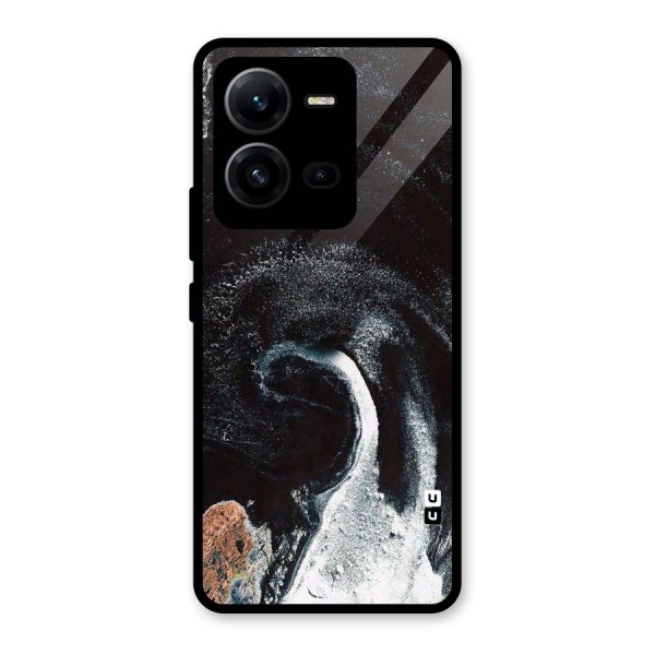 Sea Ice Space Art Glass Back Case for Vivo V25