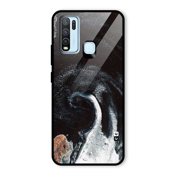 Sea Ice Space Art Glass Back Case for Vivo Y30