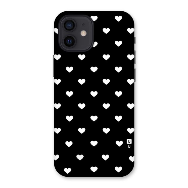 Seamless Hearts Pattern Back Case for iPhone 12