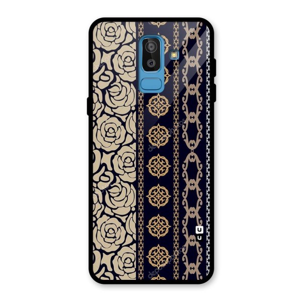 Seamless Pattern Glass Back Case for Galaxy J8