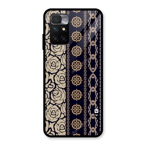 Seamless Pattern Glass Back Case for Redmi 10 Prime