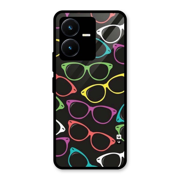 See Colours Glass Back Case for Vivo Y22