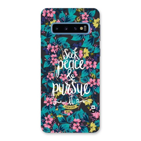 Seek Peace Back Case for Galaxy S10