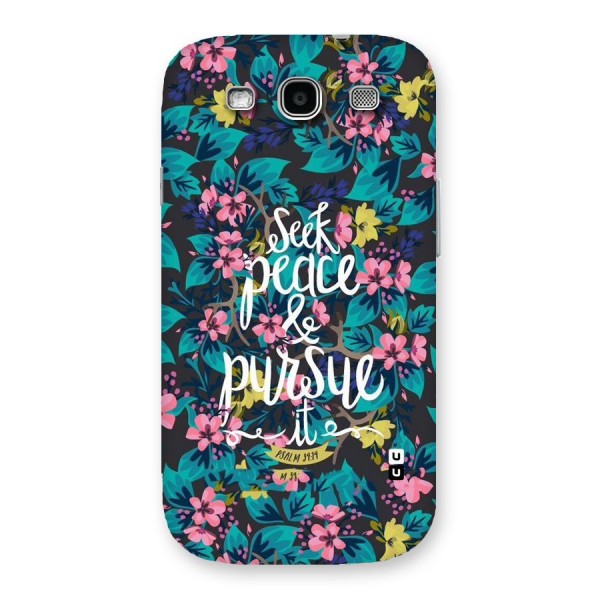 Seek Peace Back Case for Galaxy S3 Neo