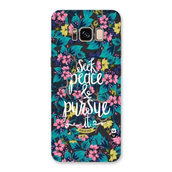 Seek Peace Back Case for Galaxy S8