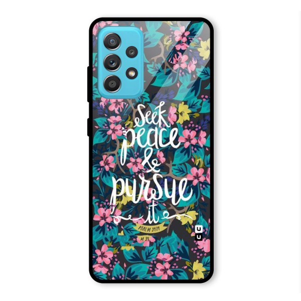 Seek Peace Glass Back Case for Galaxy A52s 5G