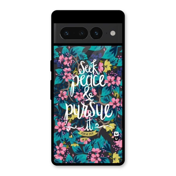 Seek Peace Glass Back Case for Google Pixel 7 Pro