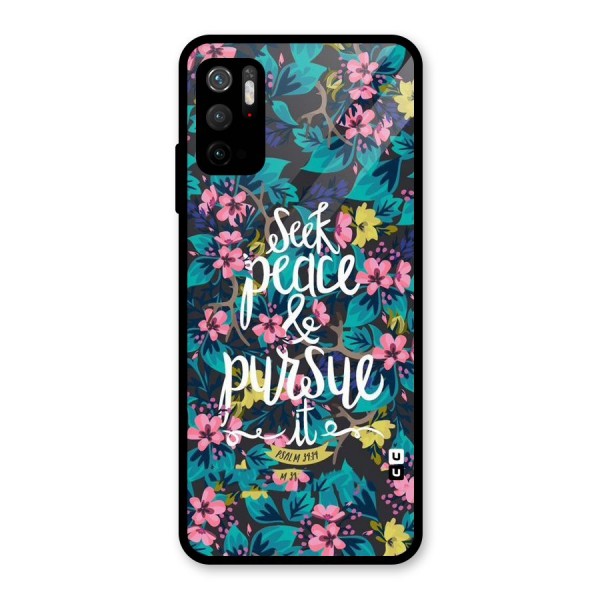 Seek Peace Glass Back Case for Poco M3 Pro 5G