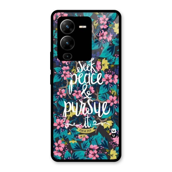 Seek Peace Glass Back Case for Vivo V25 Pro