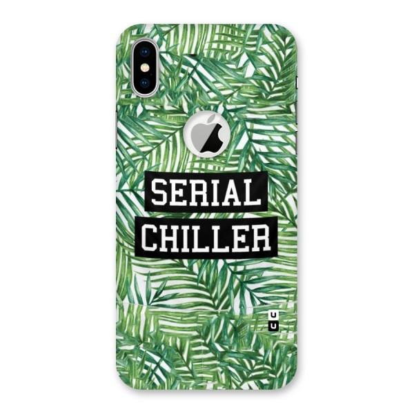 Serial Chiller Back Case for iPhone XS Logo Cut