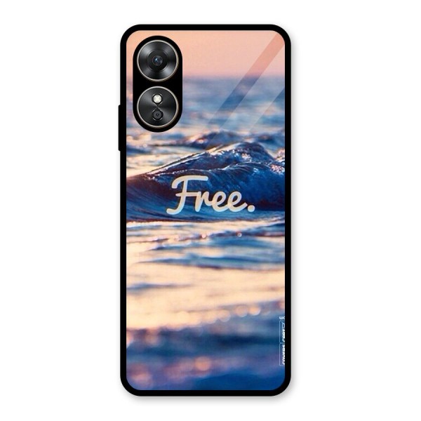 Set Yourself Free Glass Back Case for Oppo A17