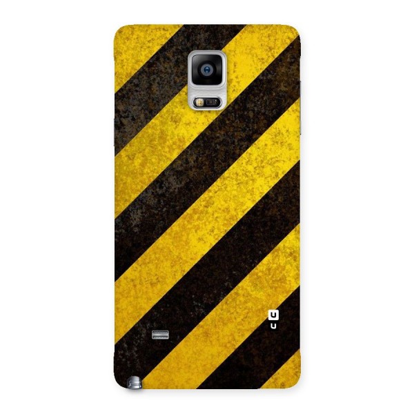 Shaded Yellow Stripes Back Case for Galaxy Note 4