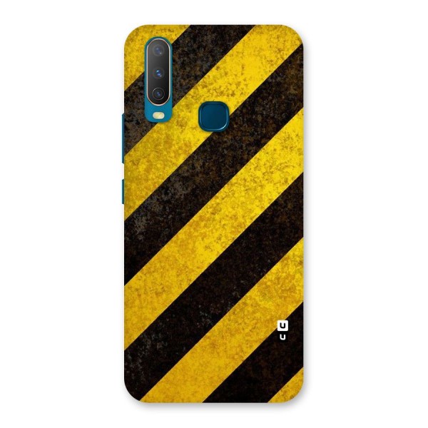 Shaded Yellow Stripes Back Case for Vivo Y12