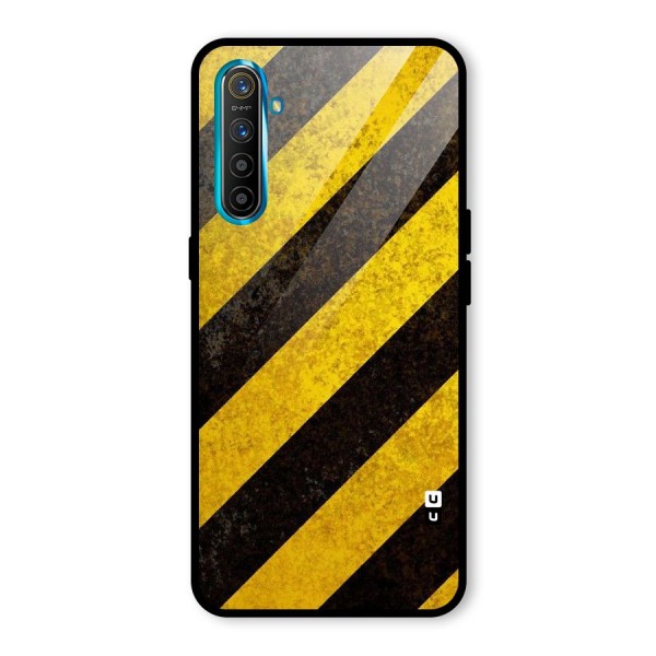 Shaded Yellow Stripes Glass Back Case for Realme XT