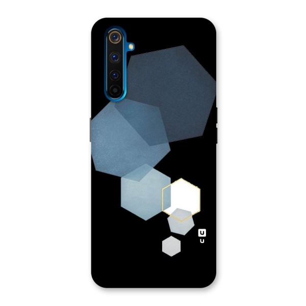 Shades Of Blue Shapes Back Case for Realme 6 Pro