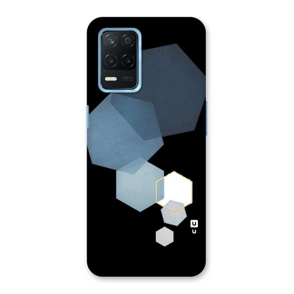 Shades Of Blue Shapes Back Case for Realme 8 5G