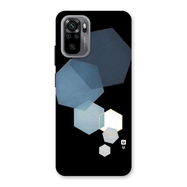 Shades Of Blue Shapes Back Case for Redmi Note 10