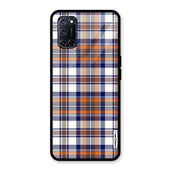 Shades Of Check Glass Back Case for Oppo A52