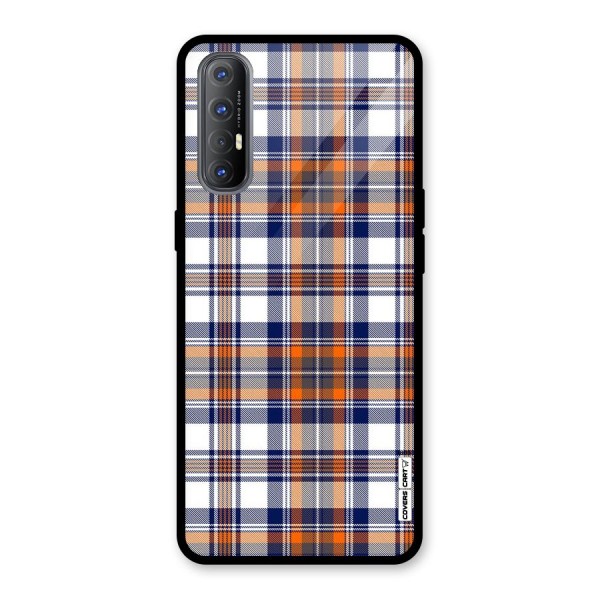 Shades Of Check Glass Back Case for Oppo Reno3 Pro