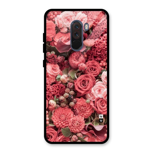 Shades Of Peach Glass Back Case for Poco F1