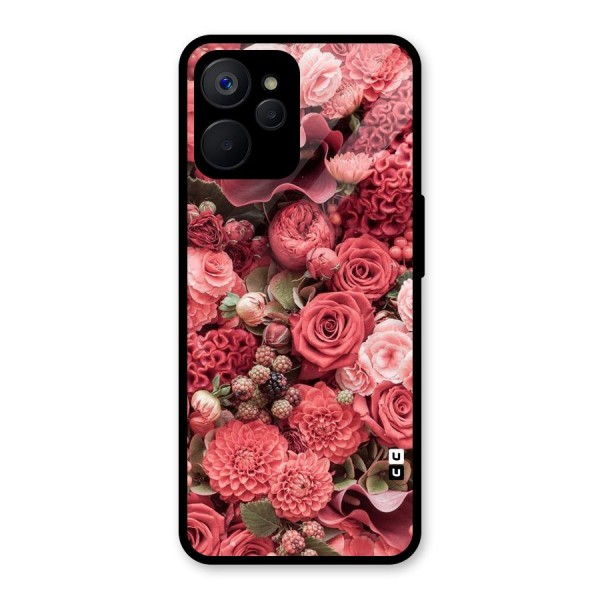 Shades Of Peach Glass Back Case for Realme 9i 5G