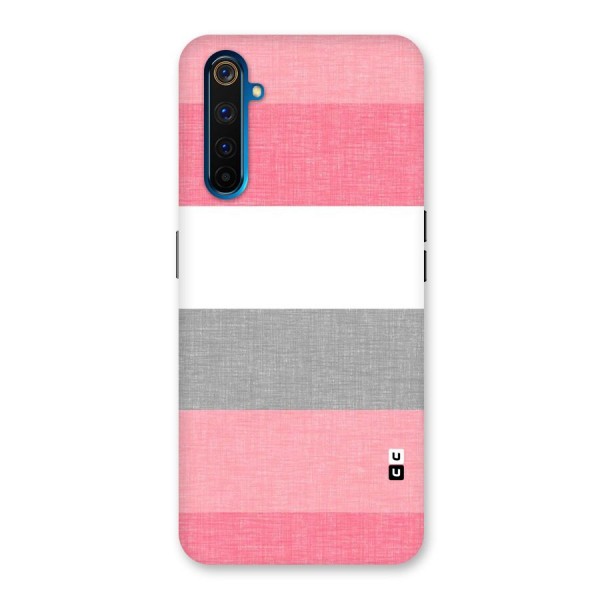 Shades Pink Stripes Back Case for Realme 6 Pro