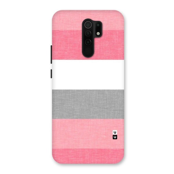 Shades Pink Stripes Back Case for Redmi 9 Prime