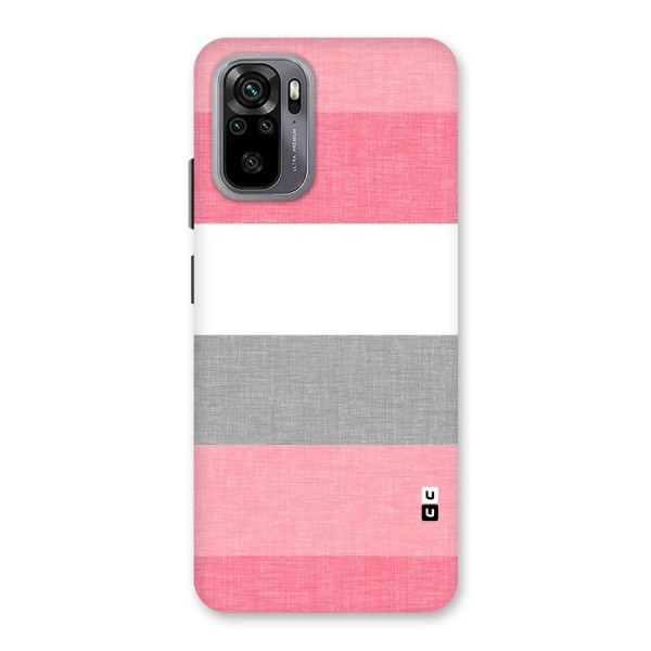 Shades Pink Stripes Back Case for Redmi Note 10