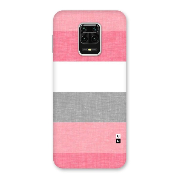 Shades Pink Stripes Back Case for Redmi Note 9 Pro