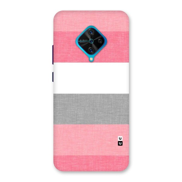 Shades Pink Stripes Back Case for Vivo S1 Pro