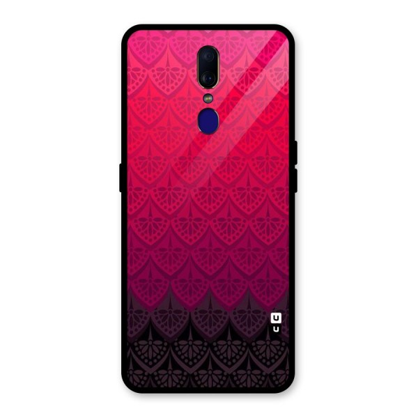 Shades Red Design Glass Back Case for Oppo F11