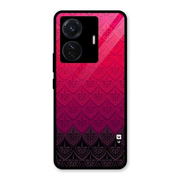 Shades Red Design Glass Back Case for Vivo T1 Pro