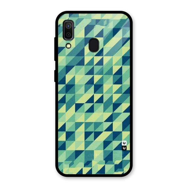 Shady Green Glass Back Case for Galaxy A30