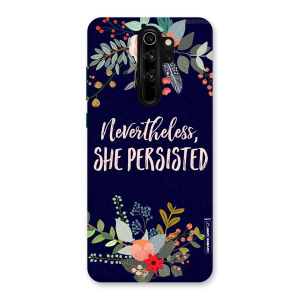 She Persisted Back Case for Redmi Note 8 Pro