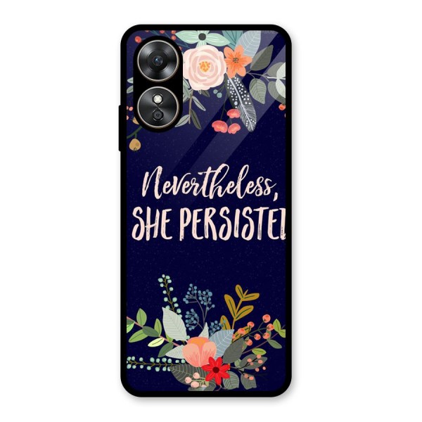 She Persisted Glass Back Case for Oppo A17