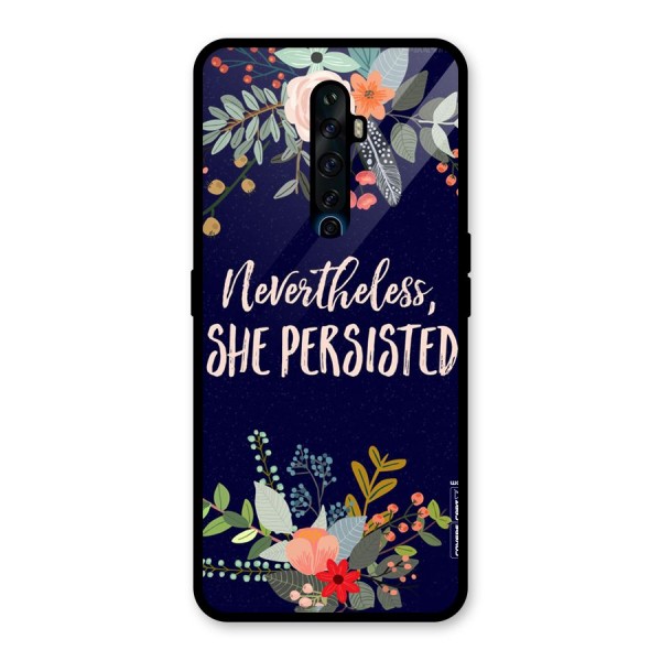 She Persisted Glass Back Case for Oppo Reno2 Z