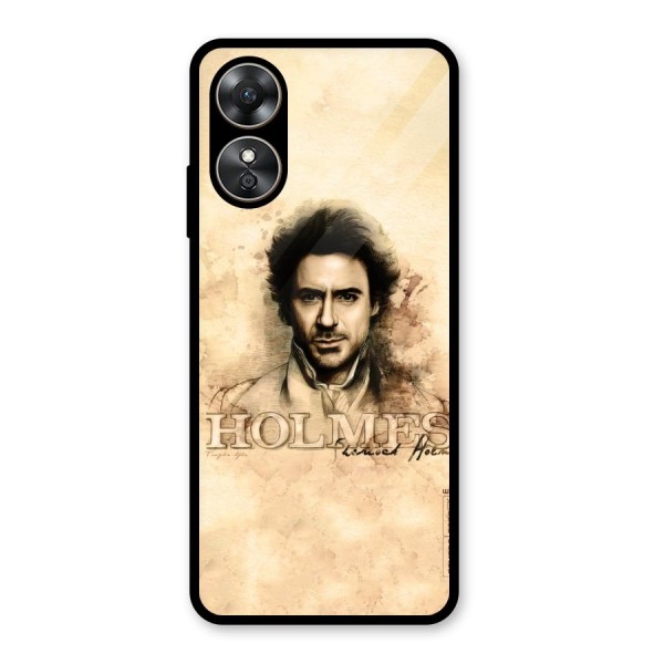 Sherlock Holmes Fan Art Glass Back Case for Oppo A17