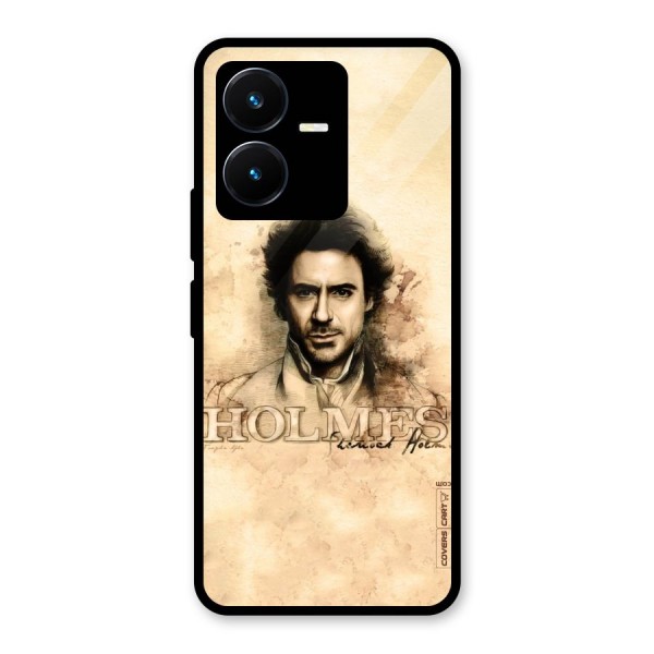 Sherlock Holmes Fan Art Glass Back Case for Vivo Y22