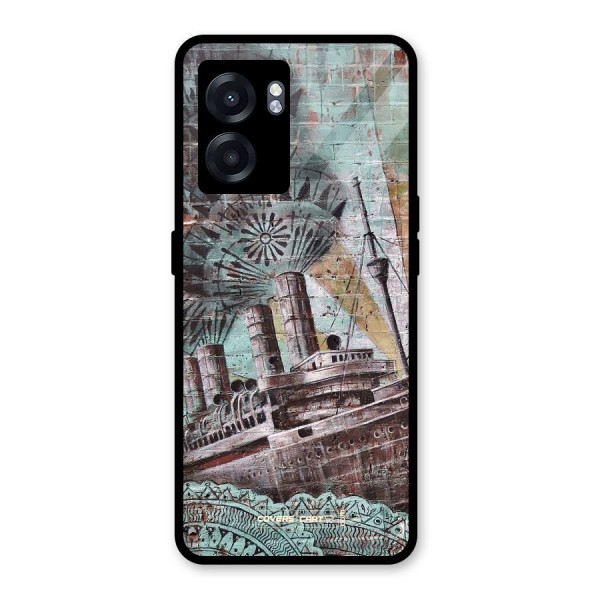 Ship Art Glass Back Case for Oppo K10 (5G)