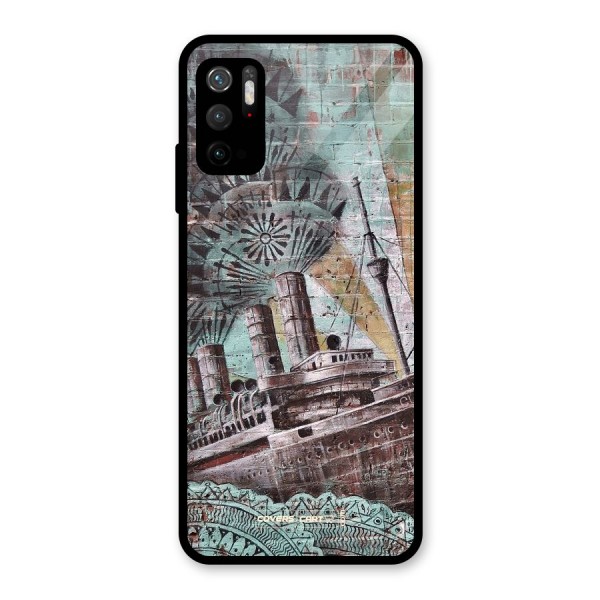 Ship Art Glass Back Case for Poco M3 Pro 5G