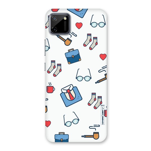 Shirt Spectacles Pattern Back Case for Realme C11