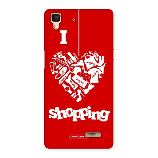 Shopaholic Shopping Love Back Case for Oppo R7