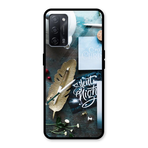 Silent Night Celebrations Glass Back Case for Oppo A53s 5G