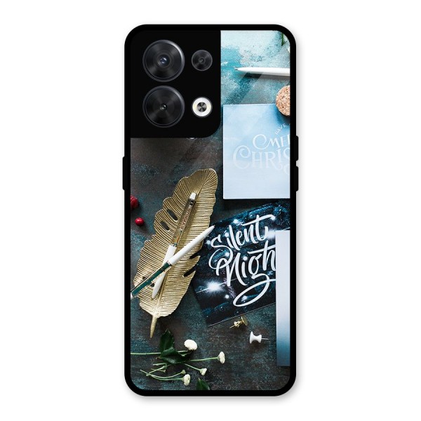 Silent Night Celebrations Glass Back Case for Oppo Reno8 5G